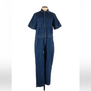 Everlane Short Sleeve Denim Coveralls NWT Sz 10